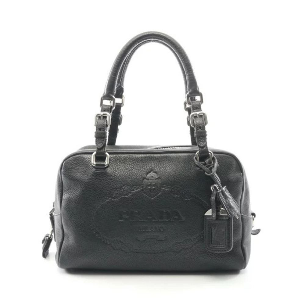 Prada Vitello Daino handbag leather black